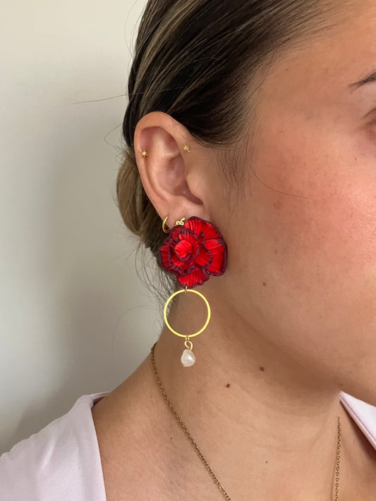Clavel perla rojo