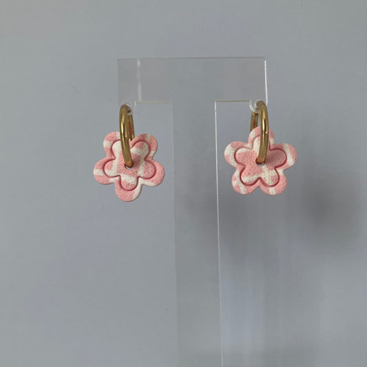 BALI cuadrados rosa pastel y blanco
