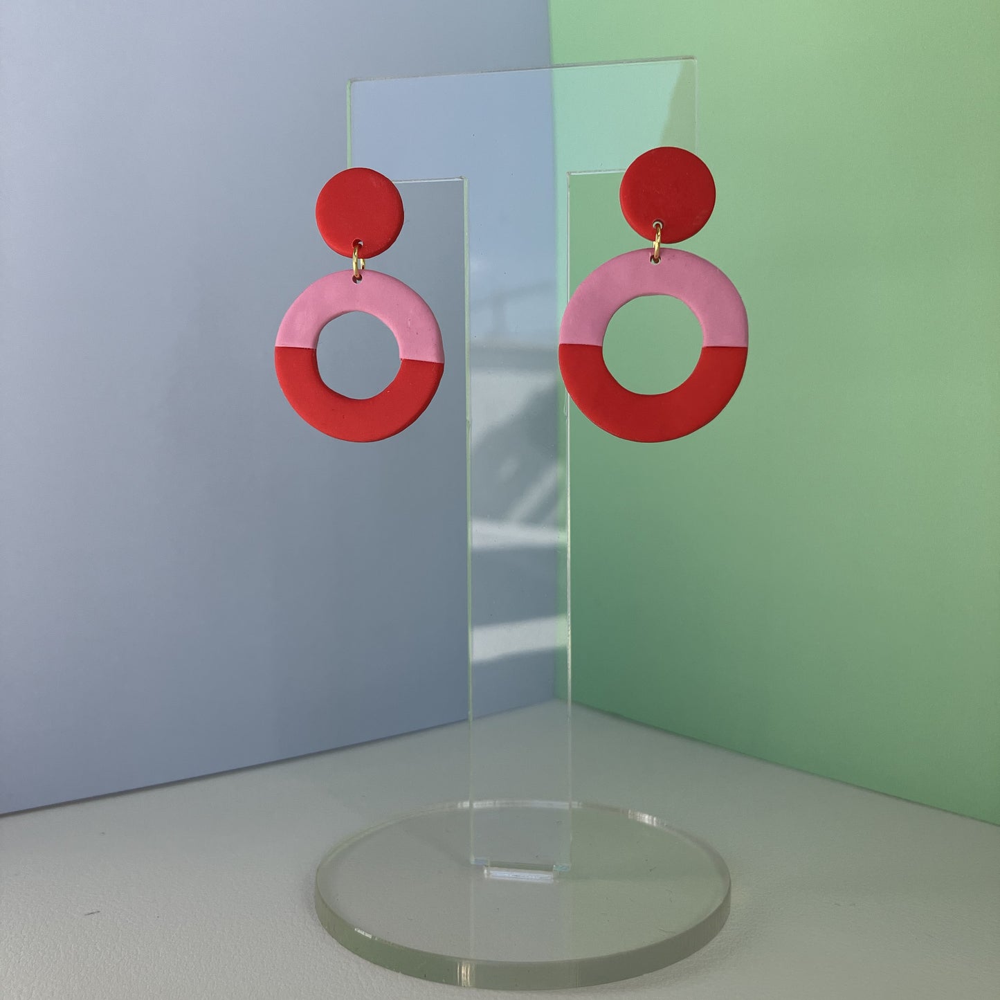 BUTON rojo y rosa