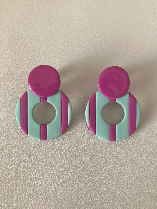 RINCA líneas turquesa y fucsia