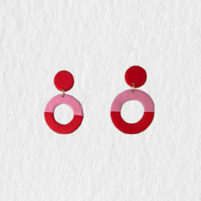 BUTON rojo y rosa