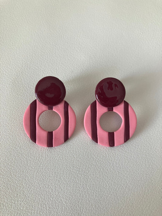 RINCA líneas rosa y burdeos
