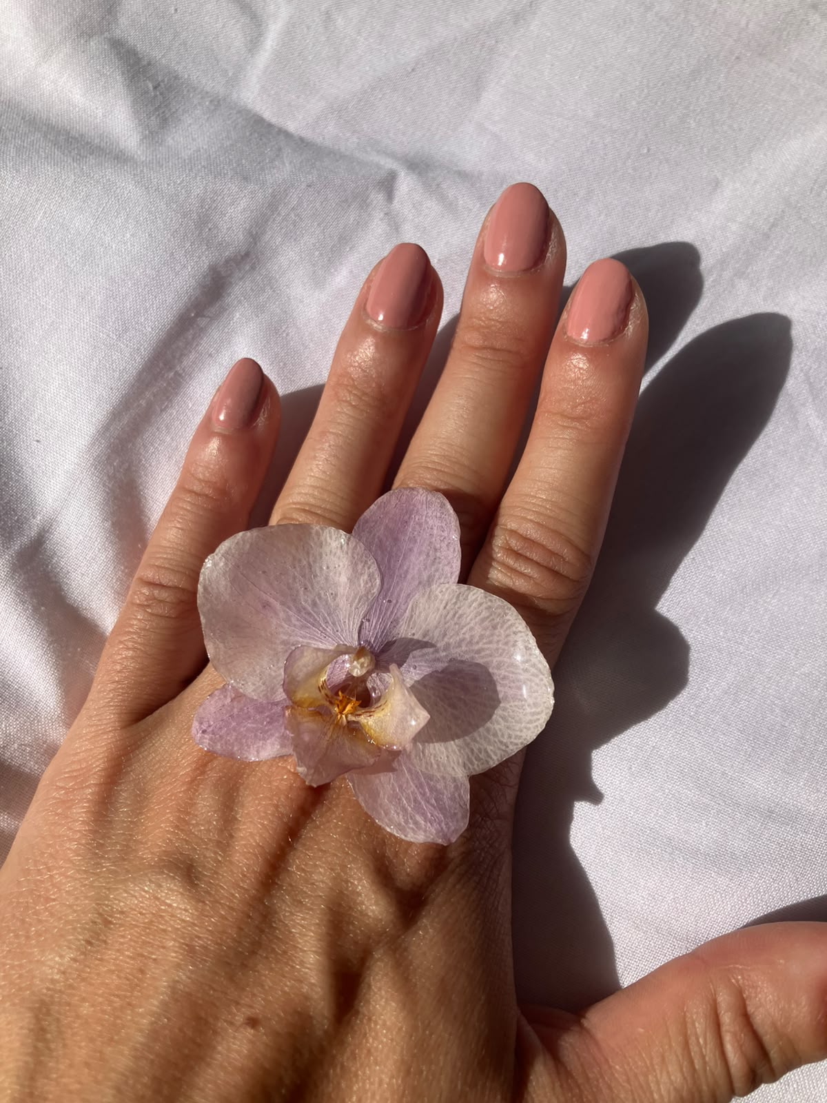 ¨Colección OKIDI¨ Anillo orquídea color lila