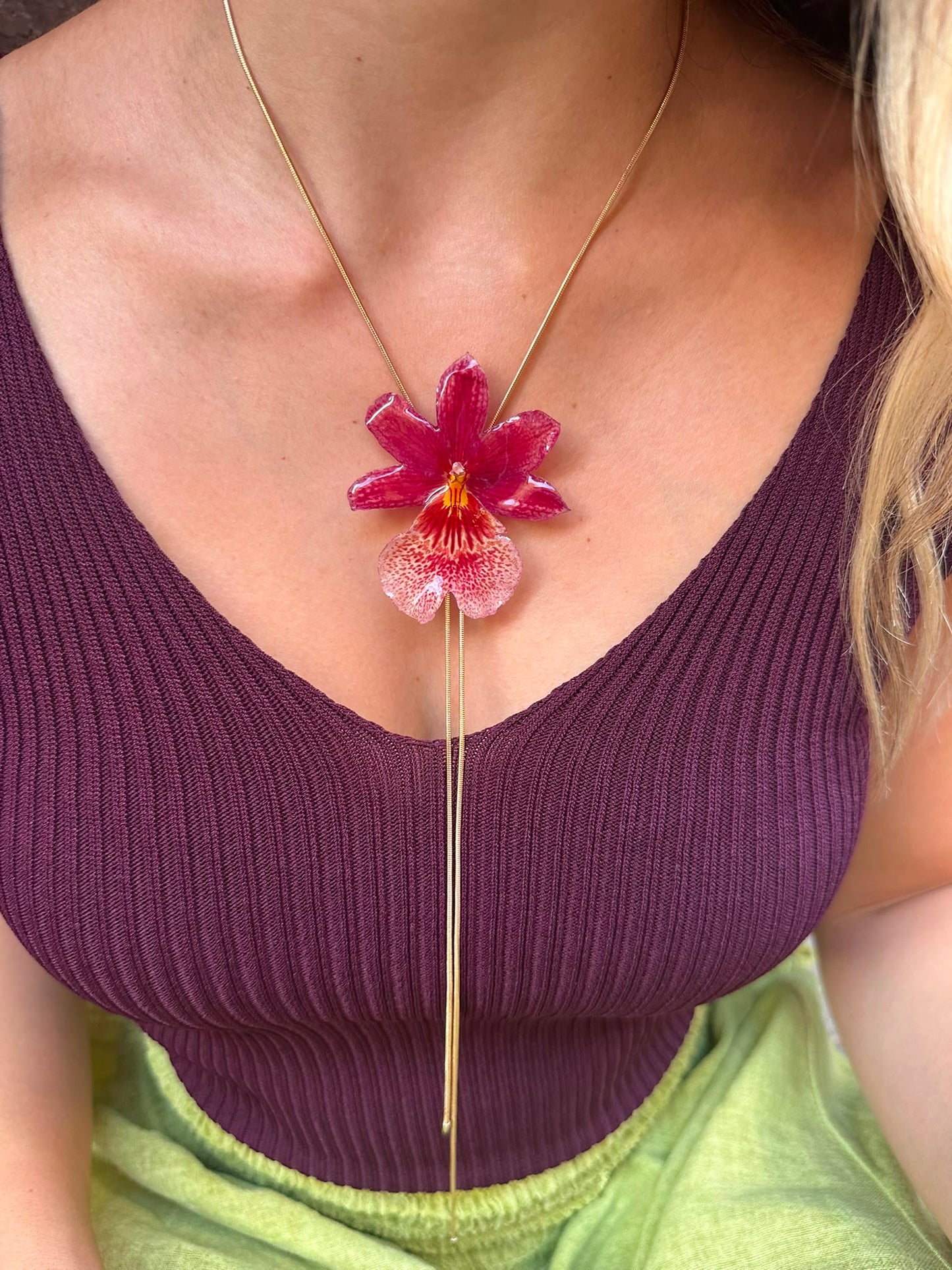 ¨Colección OKIDI¨ Collar orquídea