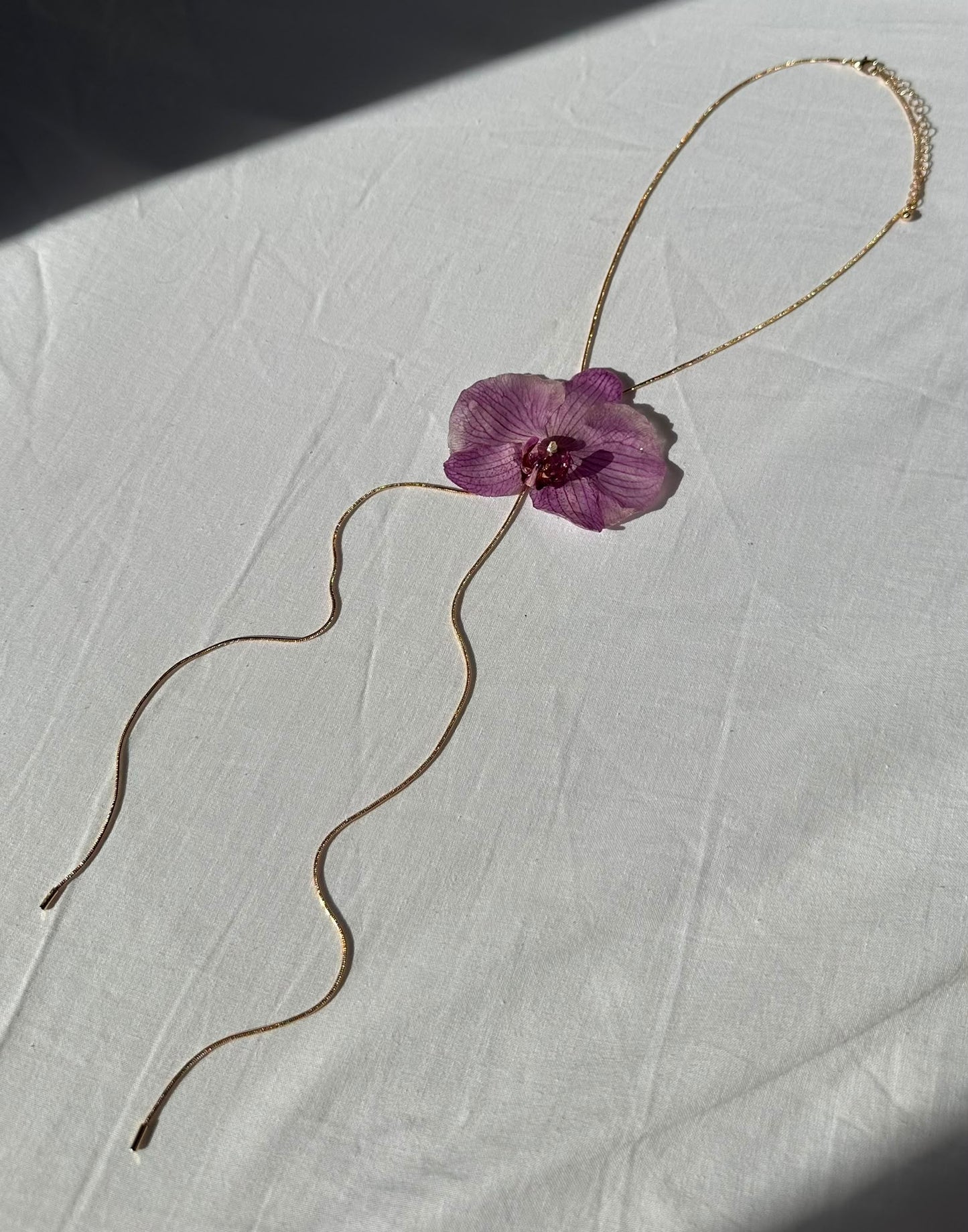 ¨Colección OKIDI¨ Collar orquídea color morado